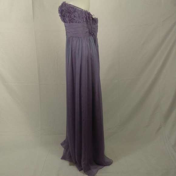 New Dave & Johnny Size 8 Chiffon Purple Gown Dress - Picture 5 of 7